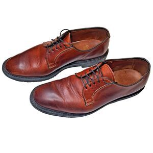 Allen Edmonds Badlands Men's Plain Toe Dress Shoes Size 8.5D Leather Brown